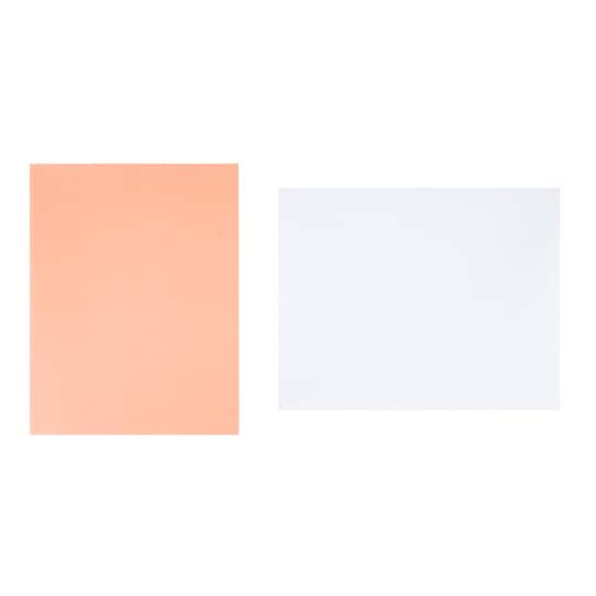 4.25" x 5.5" Solid Folded Card & Envelope Sets